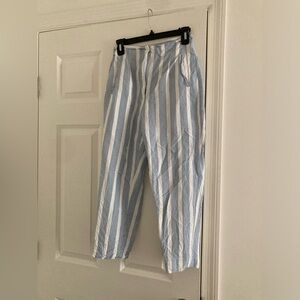 Zara High Waisted Linen Pants